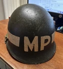 New ListingWW2 US ARMY MP Military Police Helmet and Liner, original