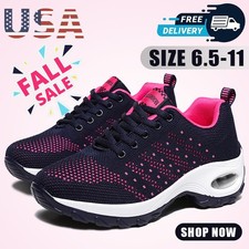 Womens Sports Slip on Shoes Trainers Ladies Walking Fashion Running Sneakers Gym