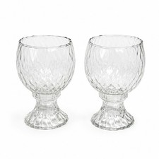 Candle Holders Peg Votive Homco Home Interiors with base Vintage DIamond Optic H