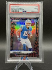 2024 Panini Prizm - Rookies Ladd McConkey #365 Snake Skin Prizm (RC) PSA 9