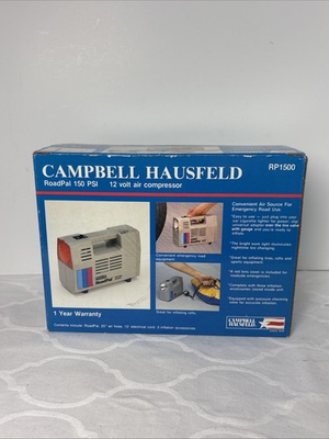 #ad Campbell Hausfeld RP1500 12v Air Compressor Roadpal 150 PSI NOS $19.77