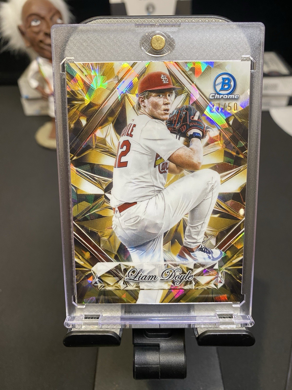 2025 Bowman Draft Gold Refractor /50 RC sapphire selection  Liam Doyle Cardinals