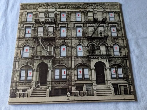 LED ZEPPELIN - PHYSICAL GRAFITI (UK - 2LP - DIE-CUT SLEEVE -INNERS- VG/VG+)