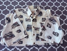 vintage Woolrich all-over print button-down Men s Fly Fishing Shirt Sz Large