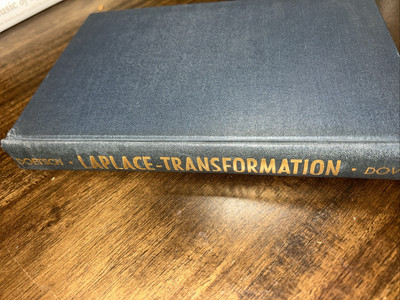 1943 Theory & Application of Laplace-Transformation Gustav Doetsch In German HC