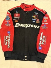 Snap On KEVIN HARVICK Chase Authentic Racing Jacket Large Embroidered Vintage