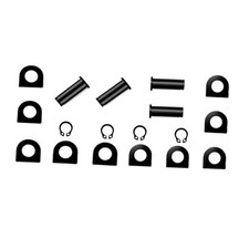 4-Pack Black Footpeg Mounting Pins Kit Compatible with Harley Black#2P