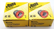 Lot of 8 Bussmann SL20 Fuses 20 Amp 125 Volt SL-20 Time Delay