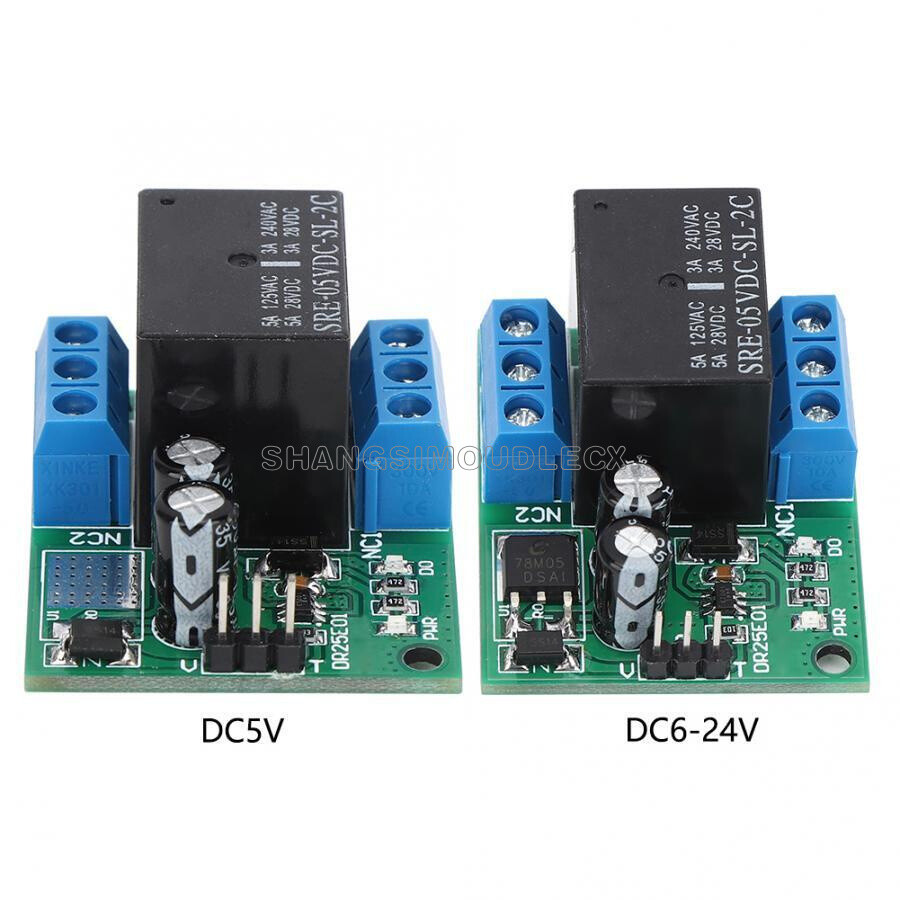 DC 5V 6-24V Double Pole Double Throw DPDT Self-Locking Bistable Relay ...