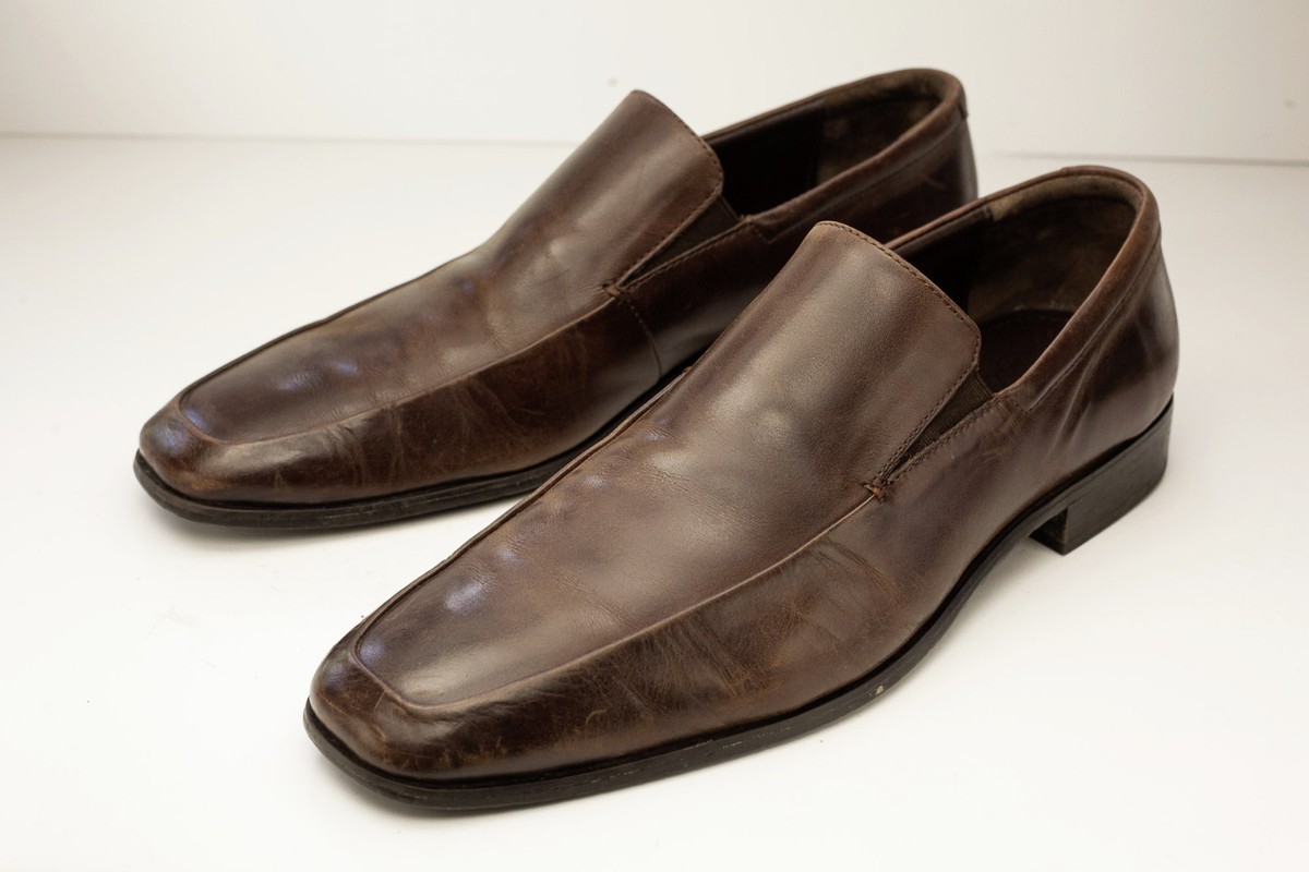 Calibrate 11 Brown Slip On Loafers Men display picture 1
