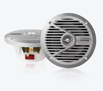 Haut-parleur coaxial 2 voies marine Alpine SPS-M601 16,5 cm pour bateaux, yac... - Photo 1/2