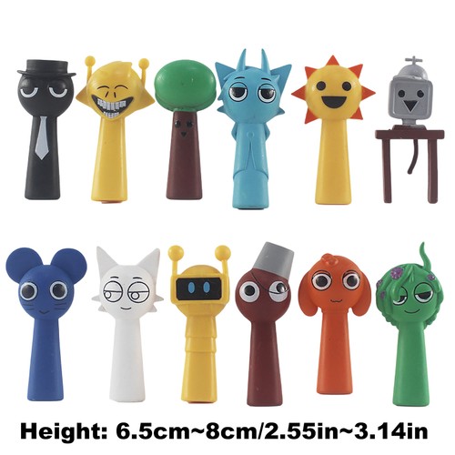 12pcs Horror Game Sprunki Acrylic Figure Set for Kids Anime Figure Home Decor - Picture 4 of 15