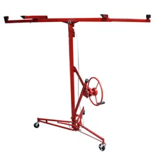 16FT Drywall Lift Plasterboard Panel Sheetrock Hoist Lifter With Safety Lock 16'