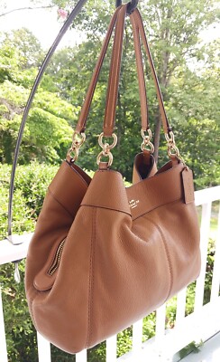 COACH かごバッグ ブラウン ボックス型　新品☆未使用 Coach F28997 British Tan Lexy Triple Compartment Shoulder Bag | eBay