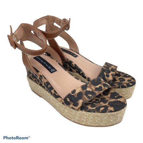steve madden leopard platform sandals