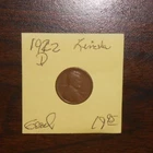 1922 D LINCOLN WHEAT CENTS - GOOD