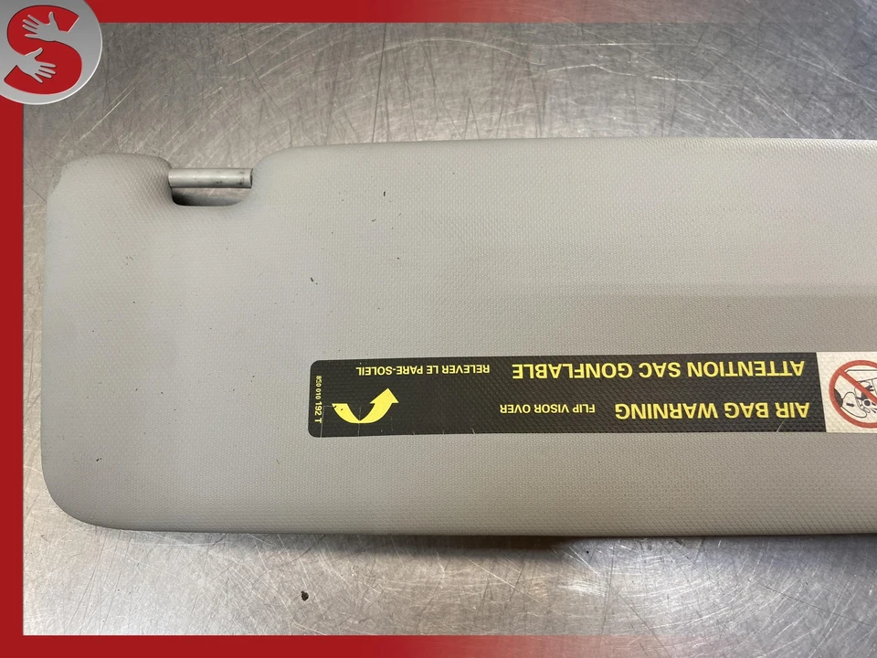 08-16 AUDI B8 A4 S4 RS4 SEDAN WAGON RIGHT PASSENGER WINDSHIELD SUN VISOR OEM - Imagem 3 de 4