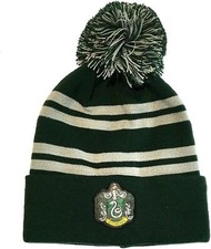 Harry Potter Beanie Pom-House Slytherin One Size Cap Green