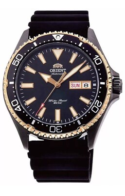 Uhr Orient Kamasu Mako 3 RA-AA0005B19B PVD Schwarz Gold ￼