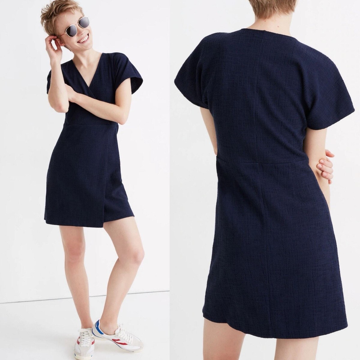 flutter sleeve mini dress madewell Flutter-Sleeve Mini Dress in Floral