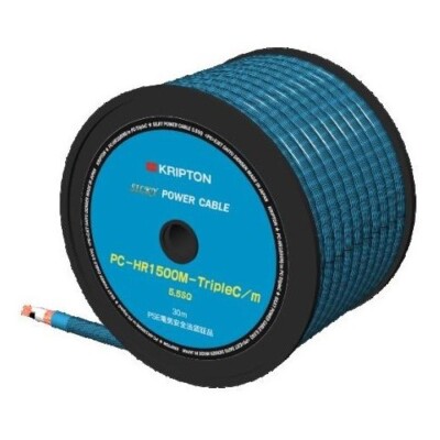 KRIPTON PC-HR1500M-TRIPLE CM (1m-4m) High grade 5.5sq 10AWG HR Silky Power Cable