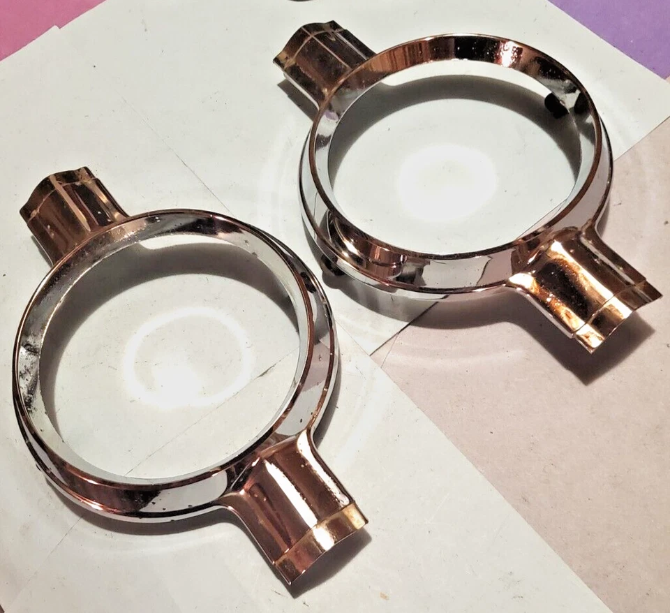 Chrysler 300F y 300G 1960-61 medallones laterales piezas cromadas Foto 3 de 3