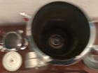 Fire King Chrome Coffee Pot,Creamer Sugar with Red Bakelite Handle and Chord.WOW — photo 7
