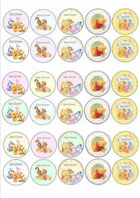 winnie the pooh cupcakes for baby shower