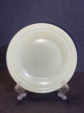 Vintage Moderntone Little Hostess Yellow 5 1/4" Plate Child Dish Set Hazel Atlas