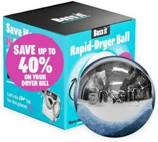 Magic Boss It Rapid Drier Laundry Dryer Metallic Ball Reusable Save Money & Time