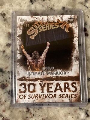 2018 Topps WWE Undisputed Ultimate Warrior 30 Years Survivor Series Orange 59/99