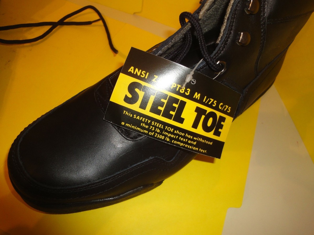 NIB Lehigh Black Safety Shoes for Men LEHI013_default_main_1400x1400  main image 4