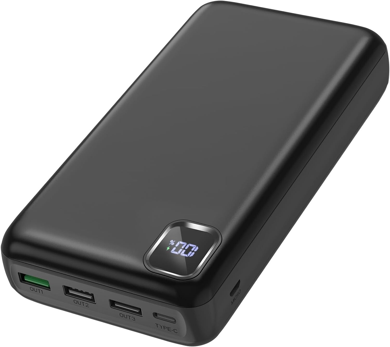 High-Capacity USB-C Power Bank with 4 Outputs & 2 Inputs for iPhone 15-image