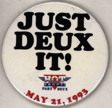 1993 Hot Shots II Film  3" Pinback Button