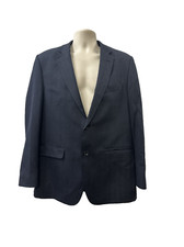 Banana Republic Tailored Fit Sport Coat Men 44R Blue Two Button Jacket