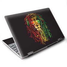 Skins for Lenovo Yoga 710 11" decals wrap Rasta Dread Lion Irie