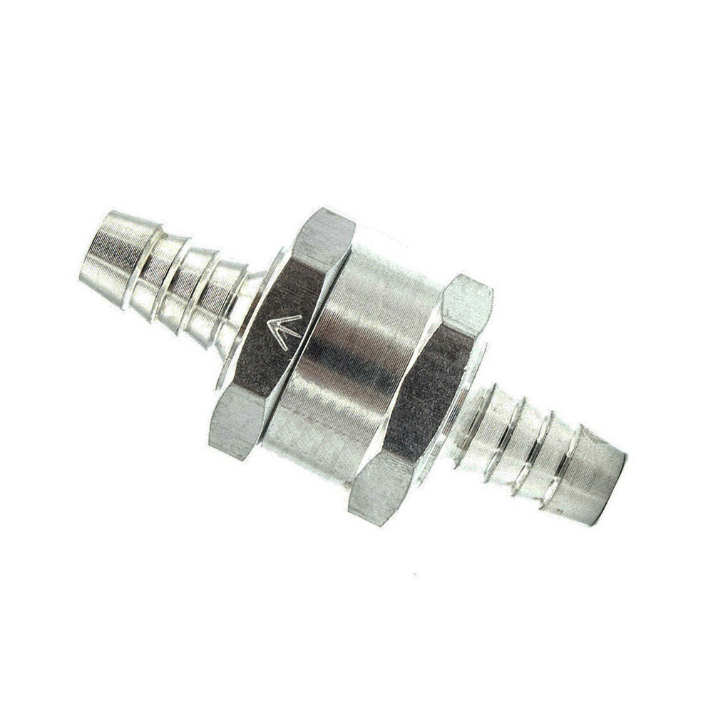 2X 8mm 5/16" Aluminium Fuel Line One Way Non Return Check Valve Petrol