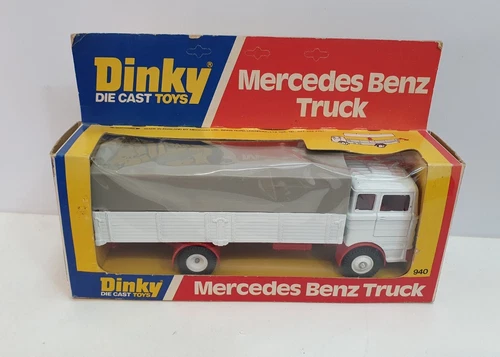 Vintage Dinky Toys 940 Mercedes Benz Truck White Wheels Diecast Boxed VGC 1977