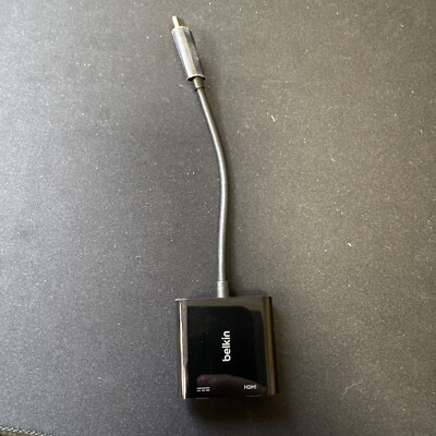 Belkin USB-C to Thunderbolt 3 4K HDMI Adapter + 60W Charger used