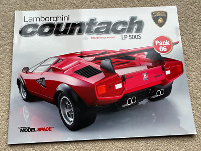 6 Stück Magazin Deagostini Lamborghini Countach Walter Wolf Modell LP500S