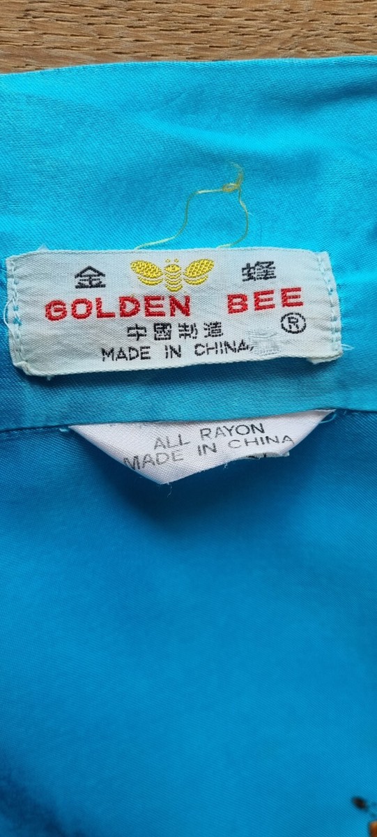 Peignoir Long Femme Golden Bee, Taille L, Couleur Turquoise, Occasion En Très Bon état, Style Chinoise