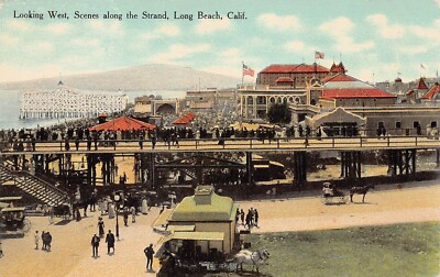 Long Beach CA The Pike Rollercoaster Cyclone Racer Amusement Park ...