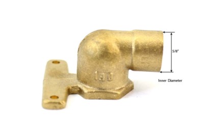 Libra Supply 1/2 inch, 1/2'' 90 Degree Brass HY-Ear(HY-Set) Elbow, CxF, 5pcs