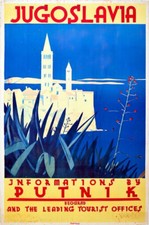 Vintage Putnik Yugoslavia Tourism Poster Print A3/A4