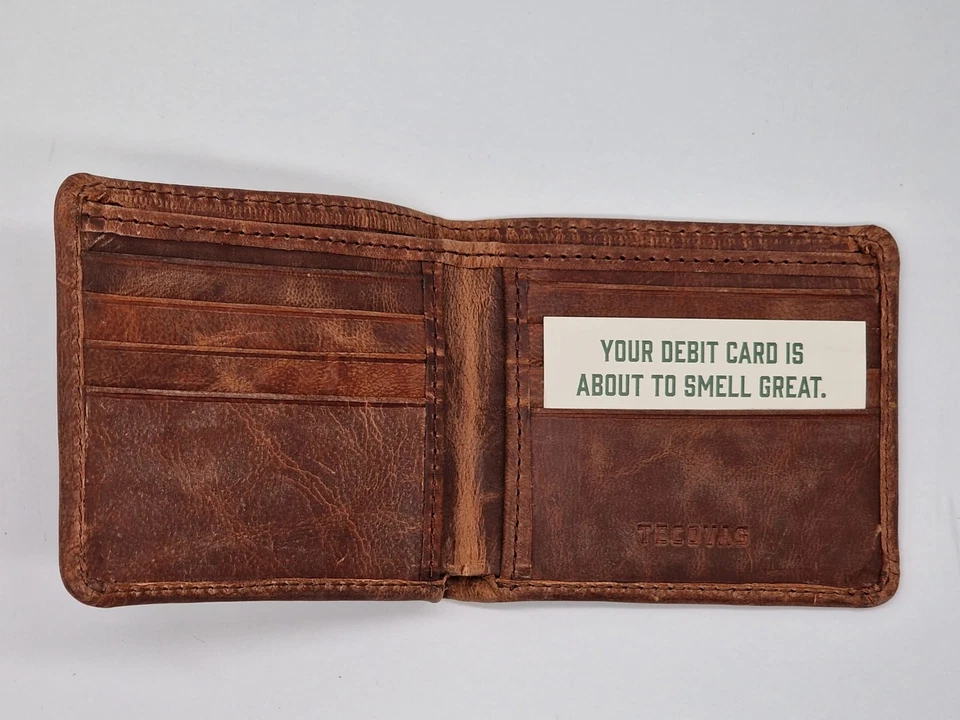 Portafoglio Tecovas Goat Billfold cowboy western fatto a mano vera pelle - Immagine 4 di 4