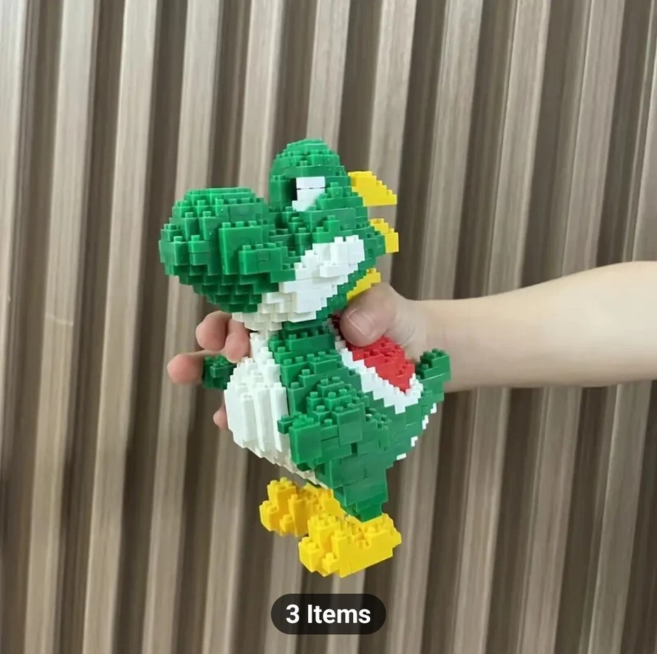 Tyrannosaurus Rex Velociraptor Cartoon Dragon Building Block Model, Three-dimens - Image 2 of 4