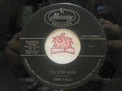 June Valli   I'll Step Aside / Looking At The World, 45 RPM NM (26E)