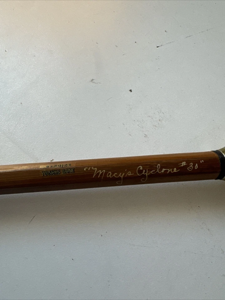 Macy's 5’ 6” caña de bambú genuina Tonkin bambú Macys ciclón #30 RARA Foto 3 de 4