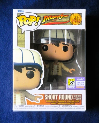 NEW Funko Pop Short Round #1412 (Indiana Jones) - Official 2023 SDCC Summer Con