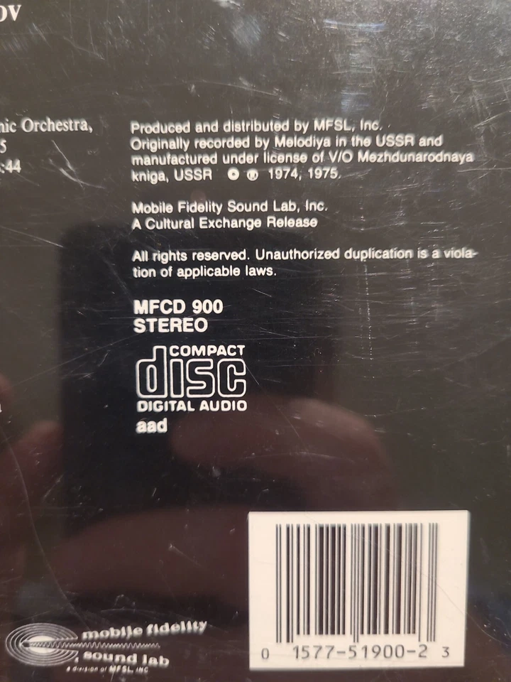 Рахманинов Остров Мертвых/Колокола Мобильная Точность ОРИГИНАЛЬНАЯ МАСТЕР-ЗАПИСЬ - Изображение 4 из 4